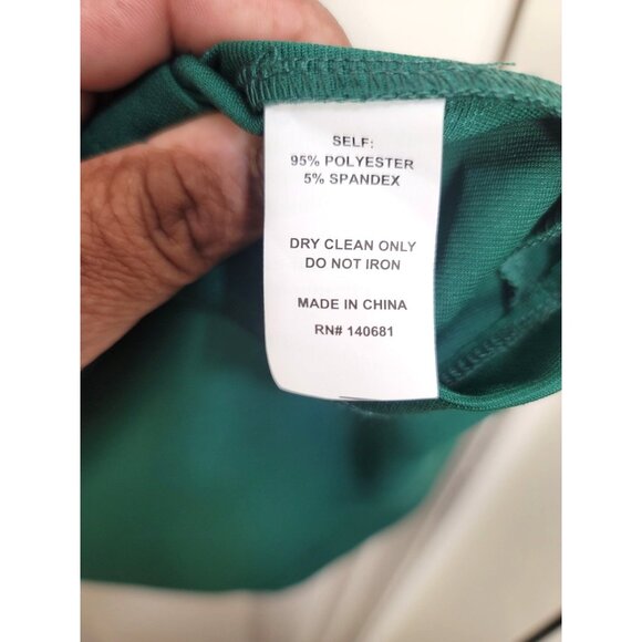 Smak Parlour Collection Retro-Inspired Green & Pink Sleeveless Dress Floral Acce - Picture 10 of 10